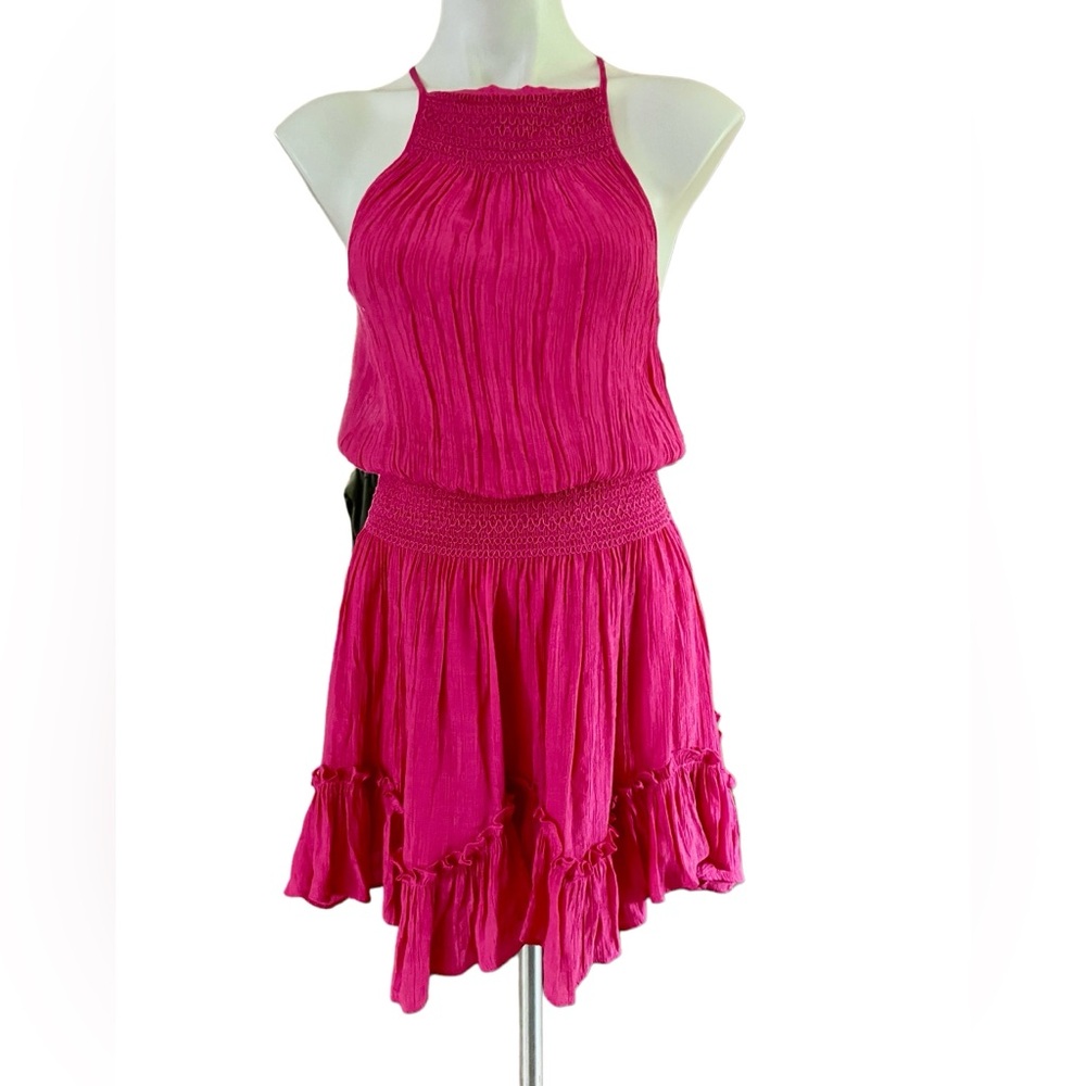 Anna Grace‎ fuchsia, pink, smock, mini dress. Size small